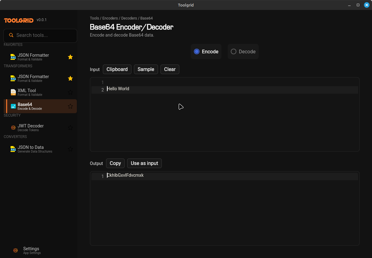 Base64 Encoder screenshot